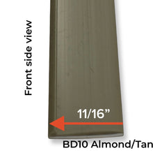 Load image into Gallery viewer, Snap-In Vinyl Glazing Bead BD10 Profile Dimensions 7 Ft Measurements