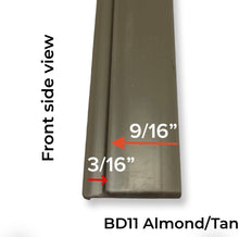 Load image into Gallery viewer, Snap-In Vinyl Glazing Bead BD11 Profile Dimensions 7 Ft Measurements