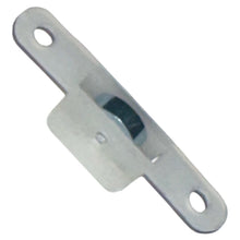 Load image into Gallery viewer, Side profile of G3038 window bottom roller replacement part with metal wheel assembly