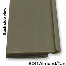 Load image into Gallery viewer, Snap-In Vinyl Glazing Bead BD11 Almond Tan 7 Ft Back View