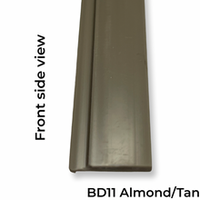 Load image into Gallery viewer, Snap-In Vinyl Glazing Bead BD11 Almond Tan 7 Ft Front View