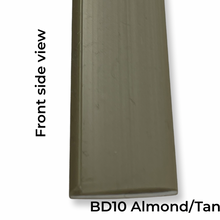 Load image into Gallery viewer, Snap-In Vinyl Glazing Bead BD10 Almond Tan 7 Ft Front View