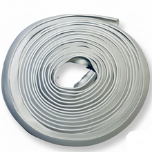 Load image into Gallery viewer, 25ft white Roll of v20 rubber gasket , shown on a white background 