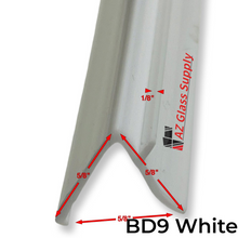 Load image into Gallery viewer, Snap-In Vinyl Glazing Bead BD9 Profile Dimensions 7 Ft Measurements