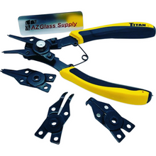 Load image into Gallery viewer, 18402 Titan 18402 Convertible internal-External snap ring pliers set. T