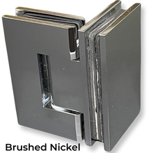 Load image into Gallery viewer, PS092 Square 90 Degree Geneva Hinge in brushed nickel
