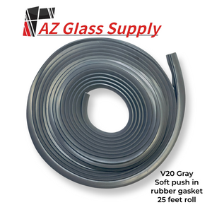 V20 Soft Push in Rubber Gasket For Windows - Gray roll