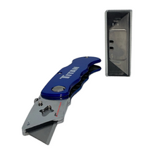 Load image into Gallery viewer, Blue Titan Folding Pocket Utility Knife 11018 