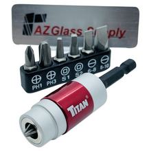 Load image into Gallery viewer, 16008 Titan 16008 8-Piece Magnetic Bit Holder and Bit Set.