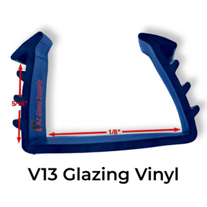 V13 Glazing Vinyl for 1/8" Single Pane Glass 