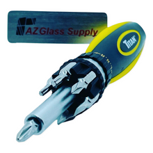 Load image into Gallery viewer, 11014 Titan 11014 High Torque Ratcheting Screwdriver w/ Bits.